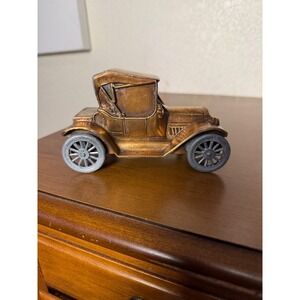 Vintage Banthrico 1915 Model T Ford Diecast Metal Coin Bank Copper Tone Chicago